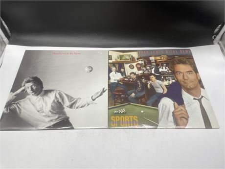 2 HUEY LEWIS & THE NEWS RECORDS - EXCELLENT (E)