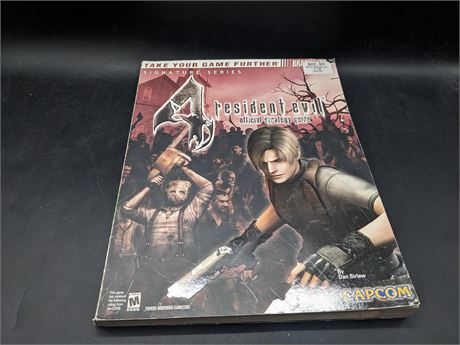 RESIDENT EVIL 4 STRATEGY GUIDE BOOK - VERY GOOD CONDITION