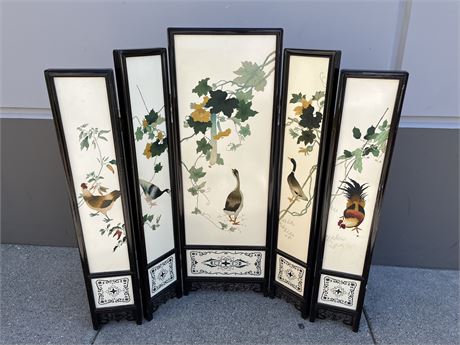 LARGE CHINESE HAND PAINTED DIVIDER 60”X47”