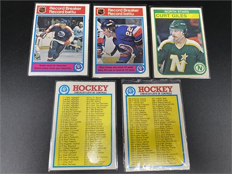 5 MISC. 1982 CARDS