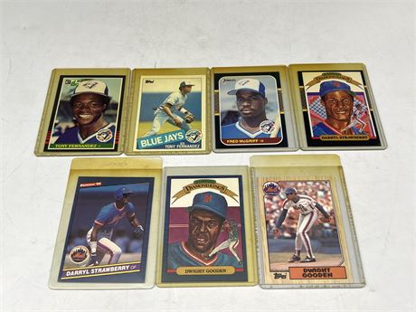 7 MISC 1980’s MLB CARDS