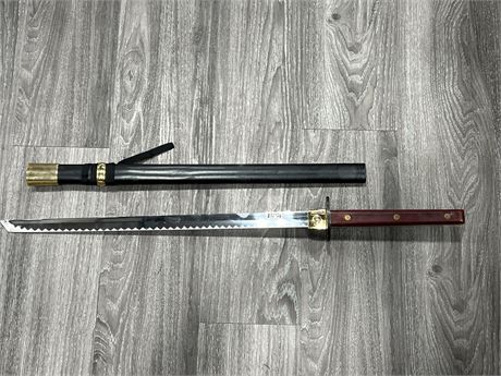 STAINLESS STEEL SWORD (33” long)