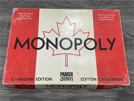 CANADIAN EDITION MONOPOLY 1961