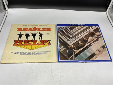 2 BEATLES RECORDS - VERY GOOD (VG) (Slightly scratched)