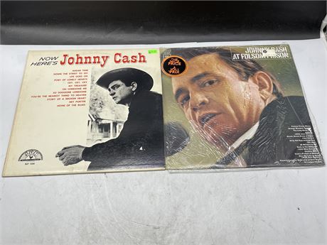 2 JOHNNY CASH RECORDS - EXCELLENT (E)