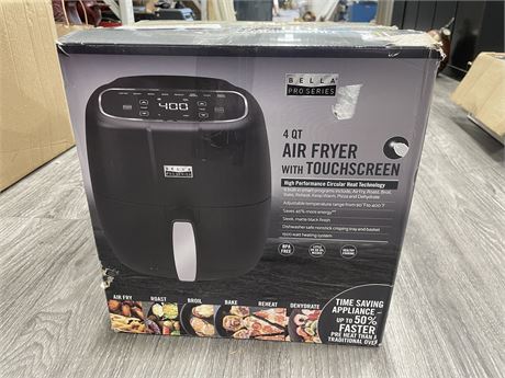 AS NEW - BELLA PRO SERIES AIR FRYER TESTED GOOD