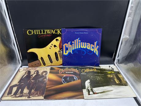 5 CHILLIWACK RECORDS - EXCELLENT (E)