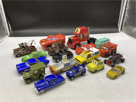LOT OF CARS MOVIE COLLECTIBLES