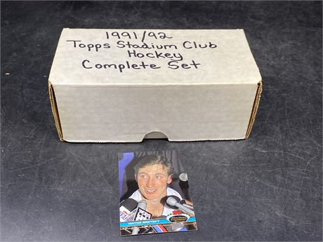 1991/92 TOPPS STADIUM CLUB HOCKEY COMPLETE SET