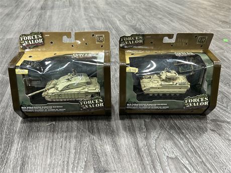 (2) 1/72 SCALE DIECAST FORCES OF VALOR TANKS IN BOX