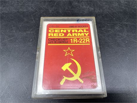 90’ CENTRAL RED ARMY COMPLETE SET (22 CARDS INCLUDING FEDOROV ROOKIE)