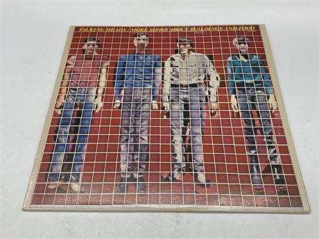TALKING HEADS - MORE SONGS ABOUT BUILDINGS AND FOOD W/ OG INNER - VG+