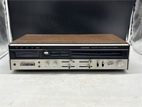 LYODS VINTAGE AM-FM STEREO MULTIPLEX RECEIVER 8 TRACK TAPE RECORDER