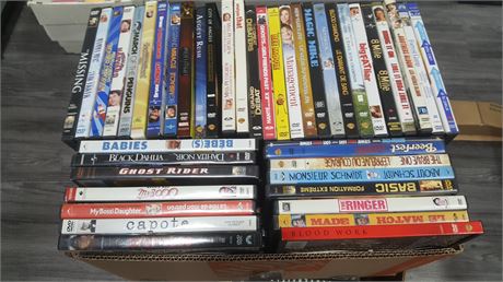 BOX OF DVD'S (approx. 70 movies)