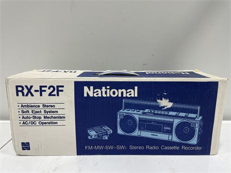 IN BOX NATIONAL RX-F2F BY PANASONIC