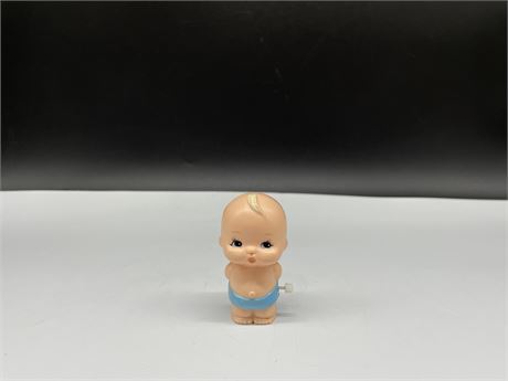 SMALL VINTAGE MECHANICAL WIND UP BABY DOLL