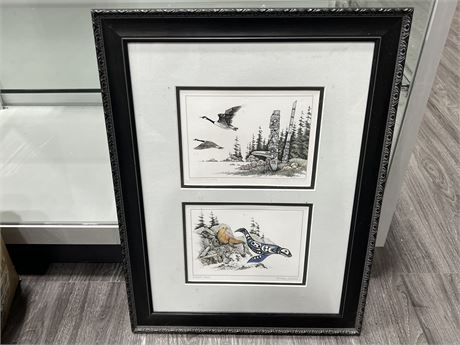 FRAMED INDIGENOUS PRINTS BY MICHAEL DUNCAN (16”x21”)