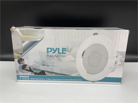 NEW IN BOX PYLE CEILING / WALL SPEAKERS - SPECS IN PHOTOS