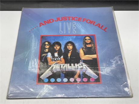 METALLICA & JUSTICE FOR ALL LIVE - NEAR MINT (NM)