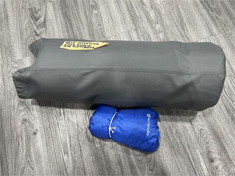 WOODS SELF INFLATING SINGLE AIR MATTRESS W/OUTBOUND PILLOW