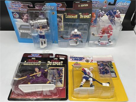 5 NHL FIGURES (NEW IN BOX)