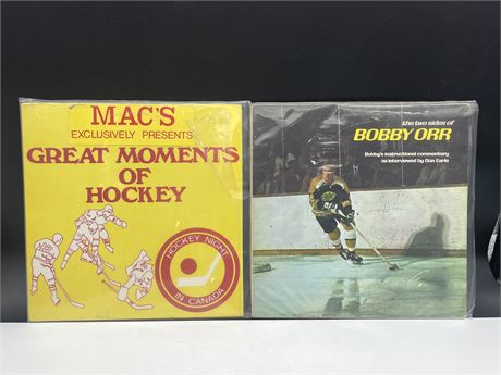 2 MISC HOCKEY RECORDS - EXCELLENT (E)