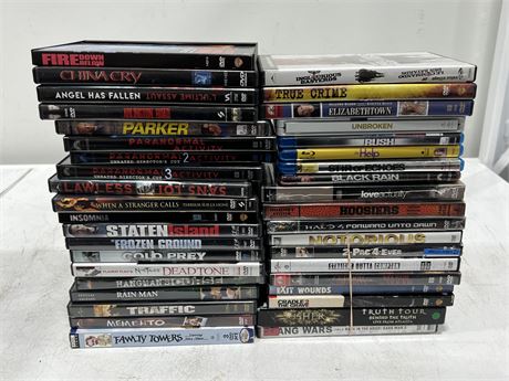 LOT OF MISC DVDS