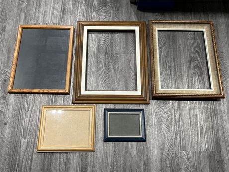 5 MISC PICTURE FRAMES