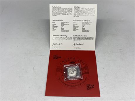 FIFA 2015 ROYAL CANADIAN MINT $20 SILVER COIN