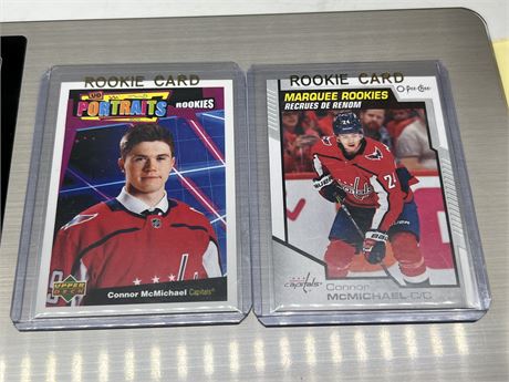 2020/21 OPC & UD CONNOR MCMICHAEL ROOKIE CARDS