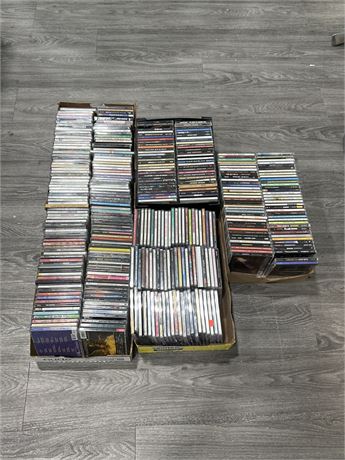 5 FLATS OF MISC CDS