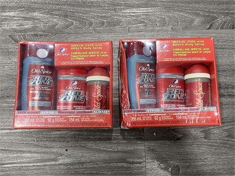 2 NEW OLD SPICE DEODORANT AND BODY SPRAY PACKS