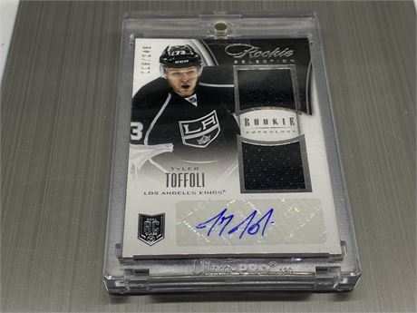 L/E TYLER TOFFOLI ROOKIE AUTOGRAPHED PATCH CARD #116/249