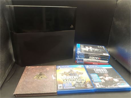 PS4 CONSOLE WITH GAMES - TESTED & WORKING - NO CONTROLLER