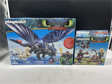 HOW TO TRAIN YOUR DRAGON PLAYMOBIL -  2 SETS