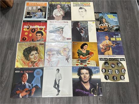 15 ASSORTED VINYLS - 2 SEALED - VARIOUS CONDITIONS