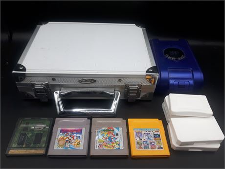 COLLECTION OF GAMEBOY GAMES / CASES / ACCESSORIES