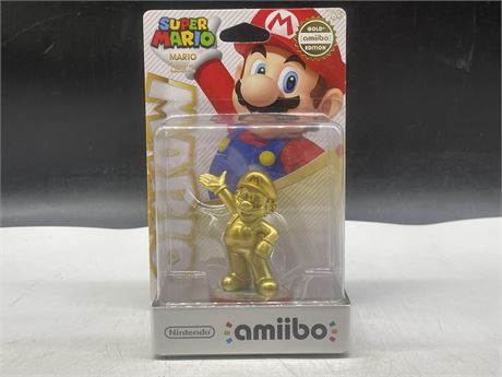 SEALED - GOLD MARIO AMIIBO