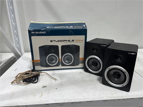 M-AUDIO STUDIOPHILE DX4 SPEAKERS IN BOX