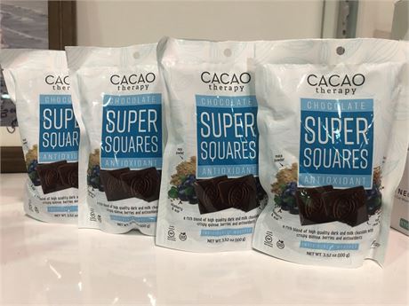 4 NEW CHOCOLATE SUPER SQUARES