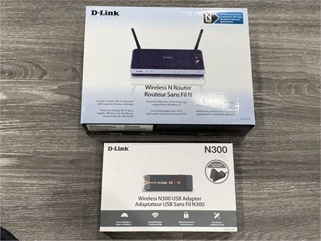 D-LINK WIRELESS N ROUTER & WIRELESS N300 USB ADAPTER