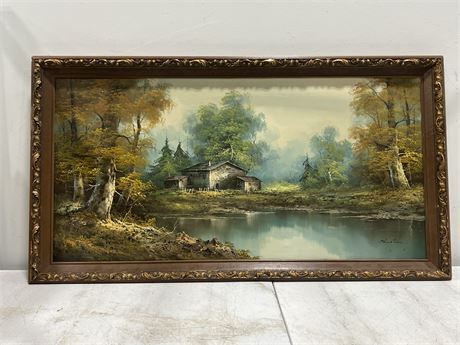 LARGE ORIGINAL SIGNED PAINTING ON CANVAS (53”x28”)