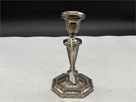 1903 STERLING CANDLESTICK (8” tall)