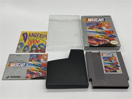 BILL ELLIOT’S NASCAR CHALLENGE - NES COMPLETE W/BOX & MANUAL