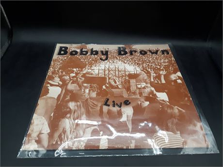 BOBBY BROWN - LIVE (SIGNED BACK COVER) - EXCELLENT CONDITION - VINYL
