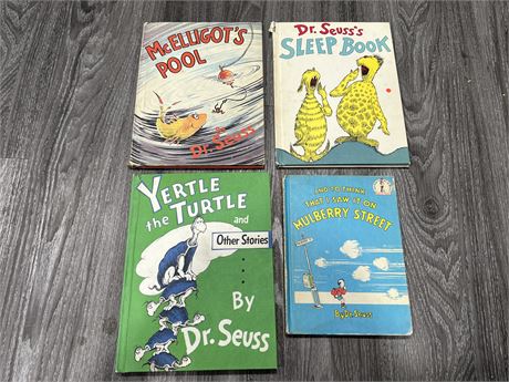 4 DR SEUSS BOOKS - 1 BANNED ISSUE