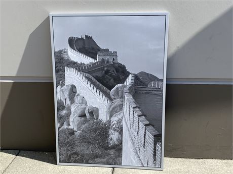 LARGE GREAT WALL OF CHINA FRAMED PICTURE (39.5”x56”)