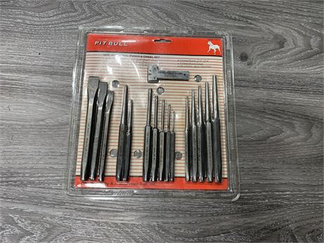 16 PC INDUSTRIAL PUNCH & CHISEL SET