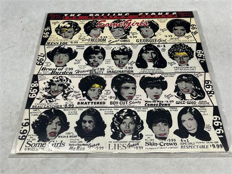 THE ROLLING STONES - SOME GIRLS (1978 BANNED COVER) - EXCELLENT (E)