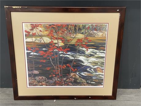 GROUP OF SEVEN A.Y. JACKSON FRAMED PRINT (31”x28”)